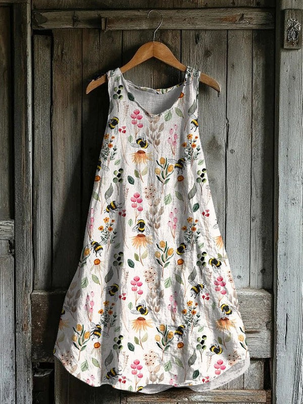 Callie – Bumblebee Print Tank Dress