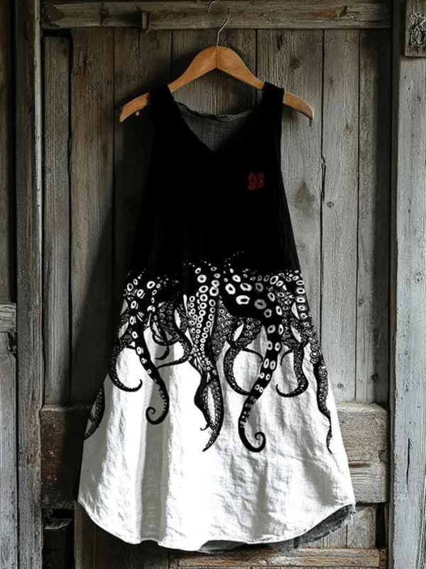Yuna – Octopus Art Tank Dress