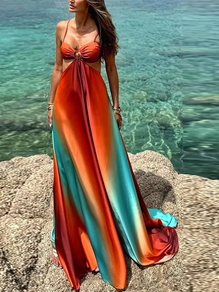 Anna – Printed Maxi Dress