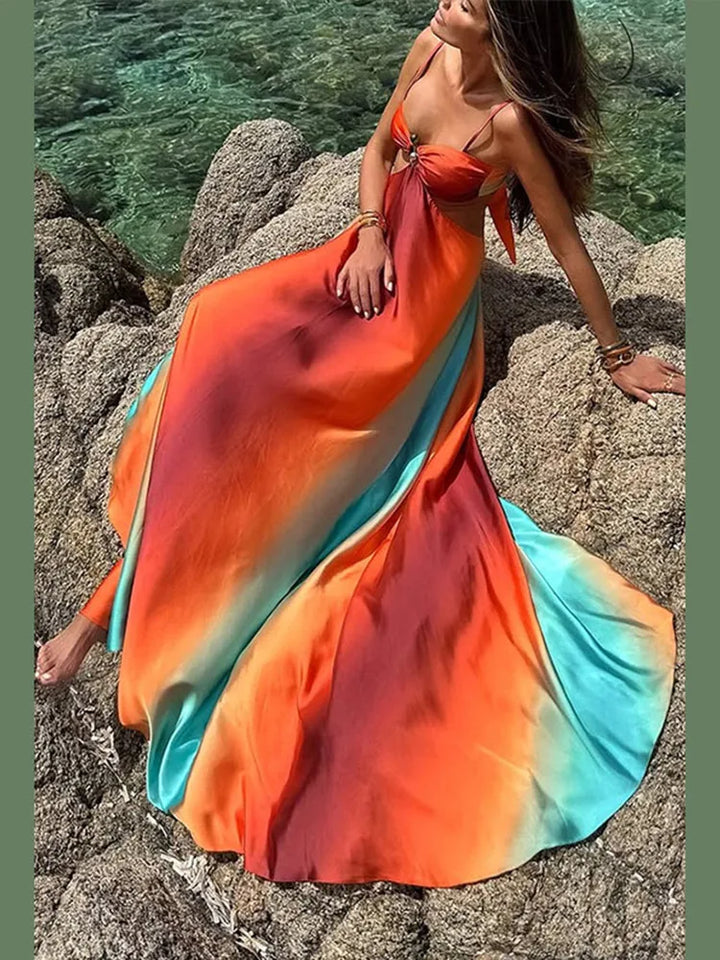 Anna – Printed Maxi Dress