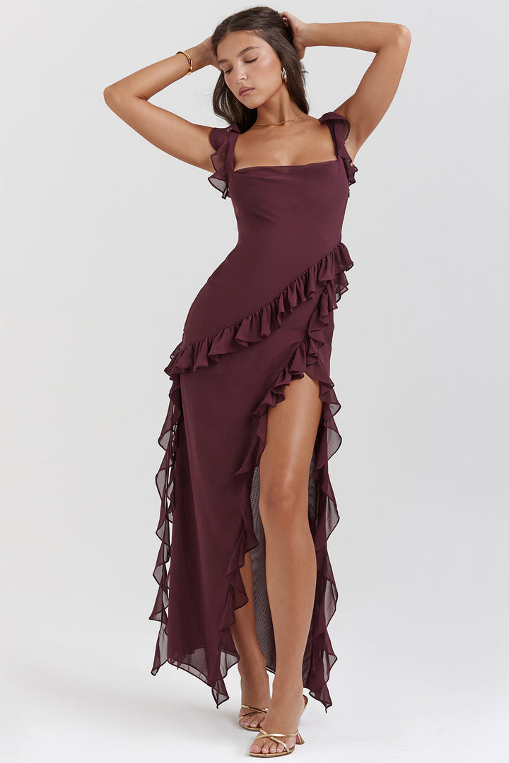 Arianna - Romantic Ruffle Maxi Dress
